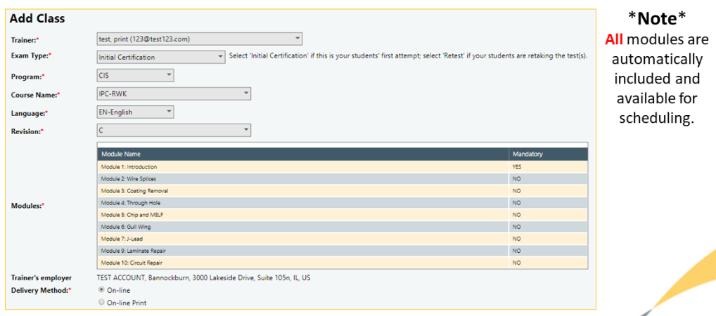 How to Create a Class in the IPC Edge 2.0 Certification Portal
